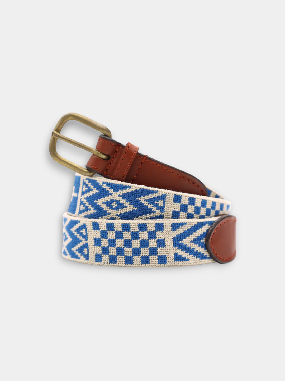 Smathers & Branson Cordoba Needlepoint Belt | Blue