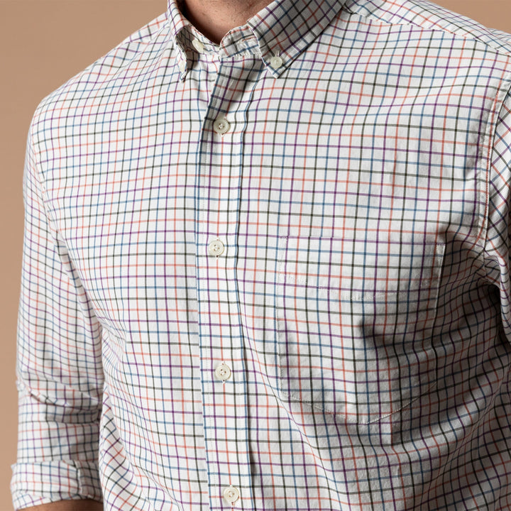 Cotton Twill Sport Shirt - Joyner Plaid