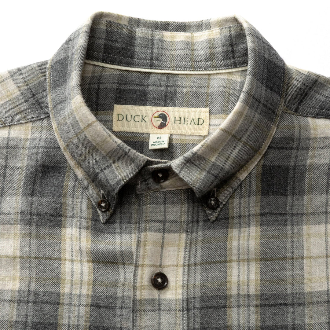 Cotton Flannel Sport Shirt - Rolland Plaid