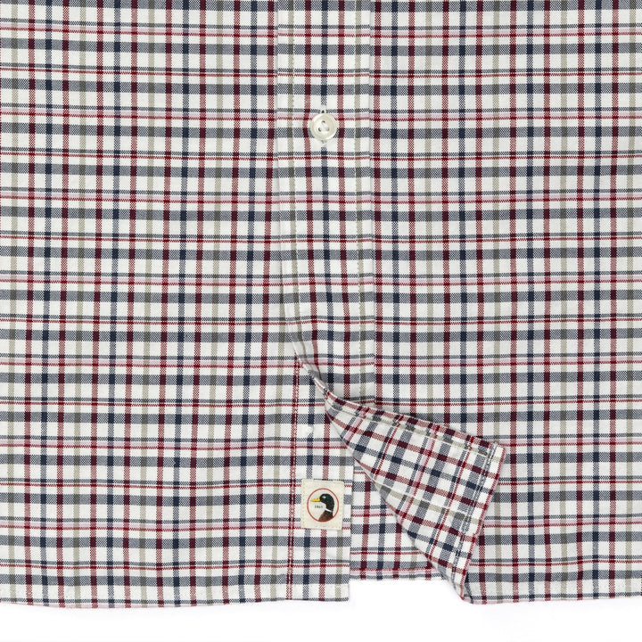 Duck Head Dafton Plaid Cotton Oxford Sport Shirt Navy D11353
