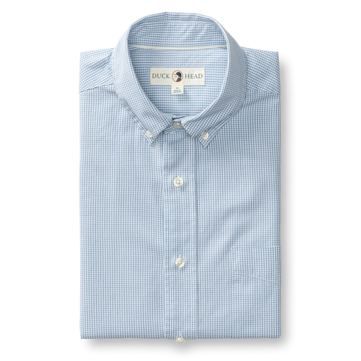 Duck Head Baltic Plaid Cotton Cashmere Poplin Sport Shirt