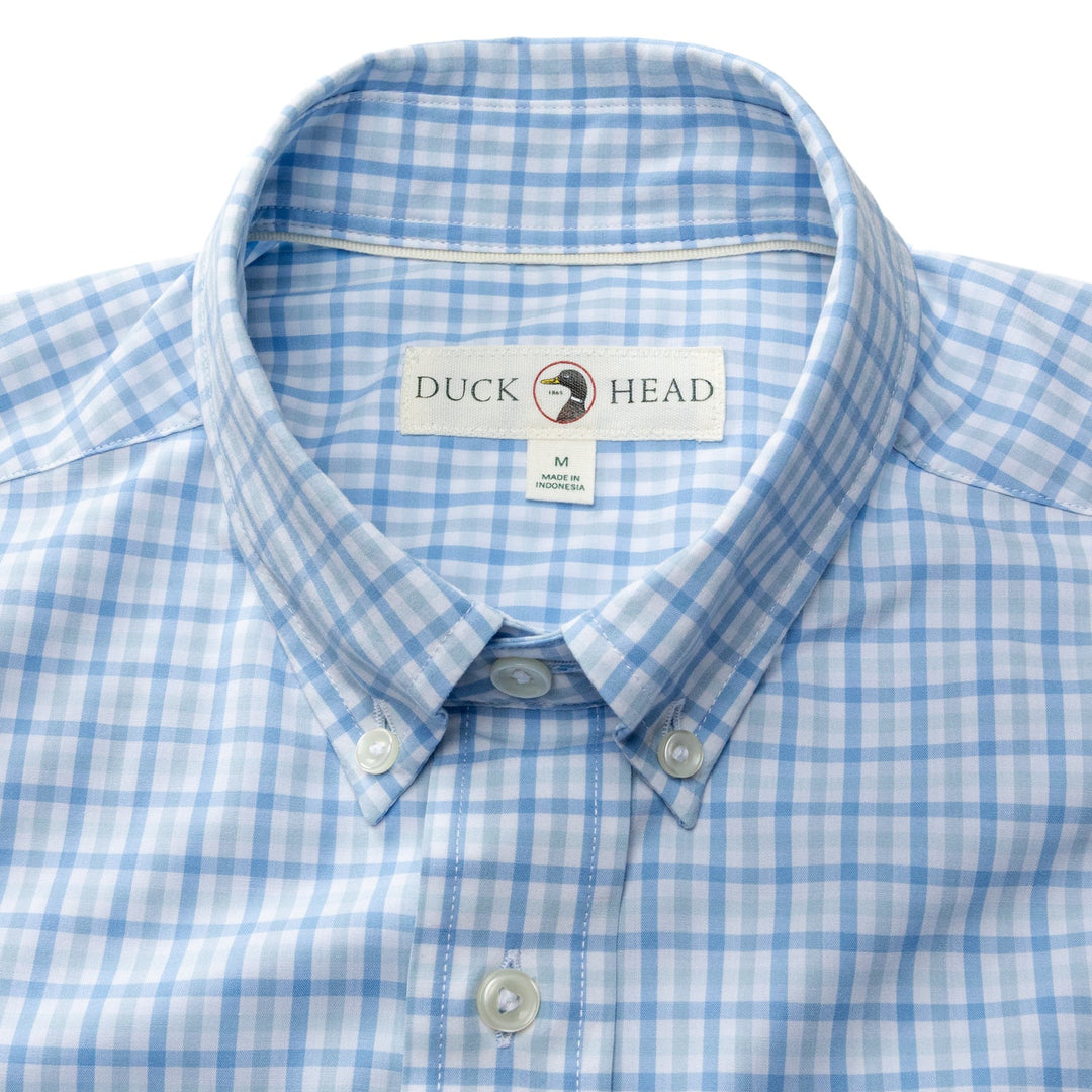 Duck Head Shaw Gingham Performance Poplin Sport Shirt