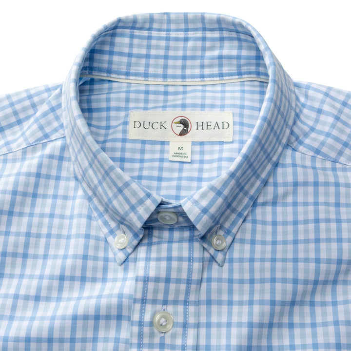 Duck Head Shaw Gingham Performance Poplin Sport Shirt