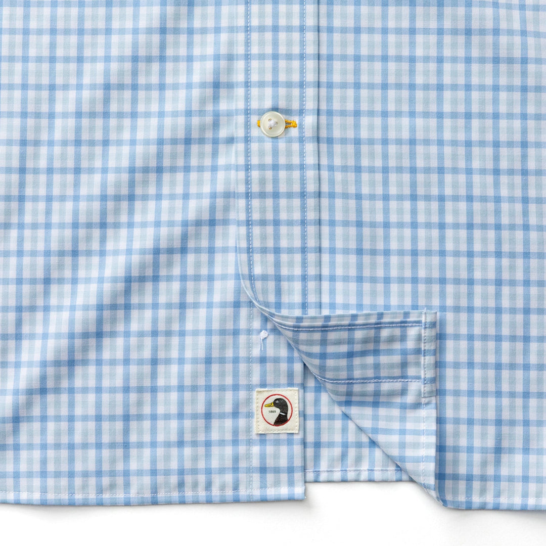 Duck Head Shaw Gingham Performance Poplin Sport Shirt
