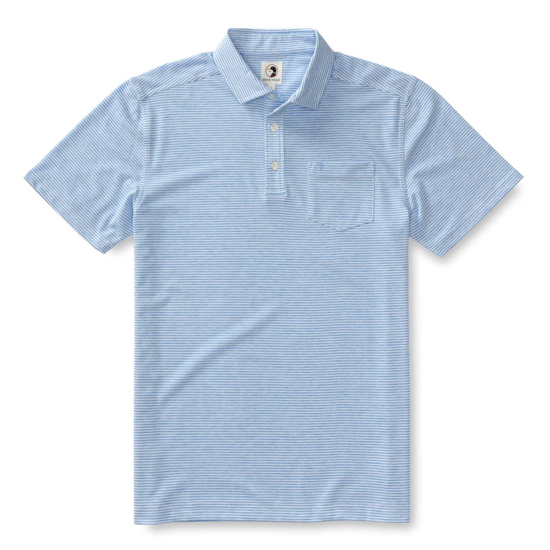 Duck Head Summerford Stripe Performance Pique Polo