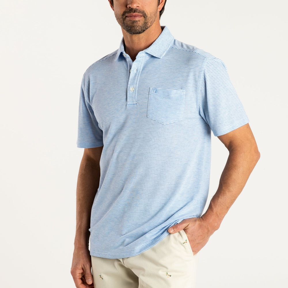 Duck Head Summerford Stripe Performance Pique Polo