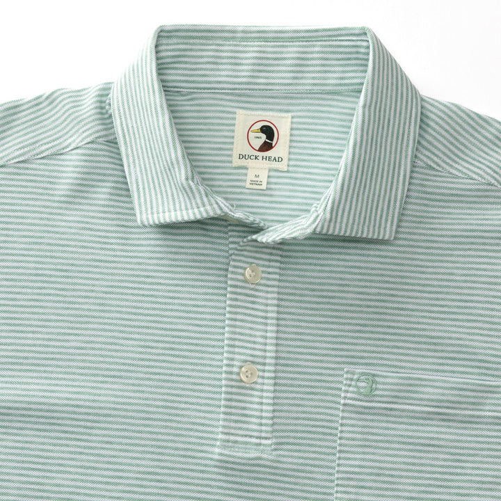 Duck Head Summerford Stripe Performance Pique Polo