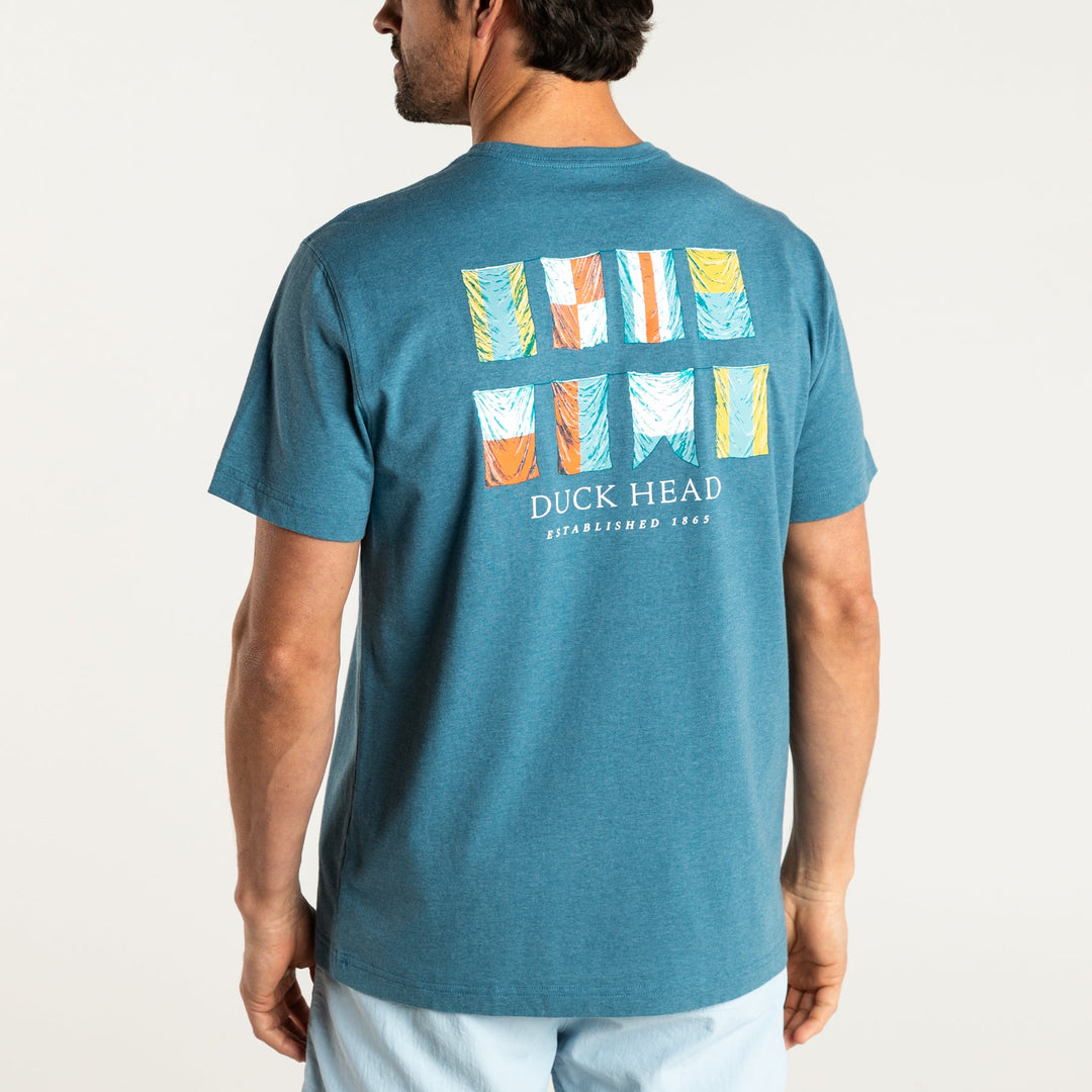 Duck Head Nautical Flags Short Sleeve T-Shirt