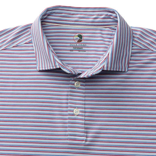 Duck Head Summerford Performance Jersey Polo Light Blue D21120