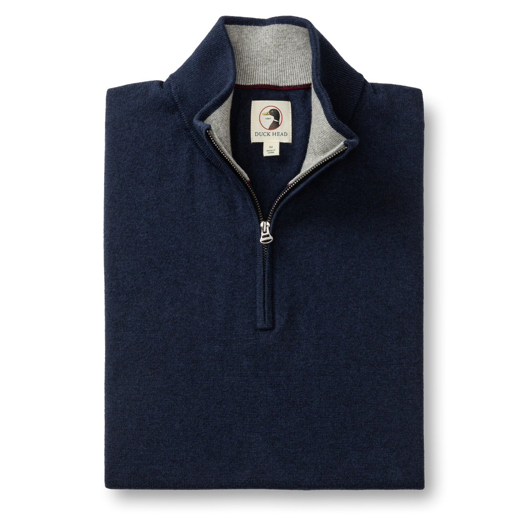 Ridley Cotton Cashmere 1/4 Zip Sweater