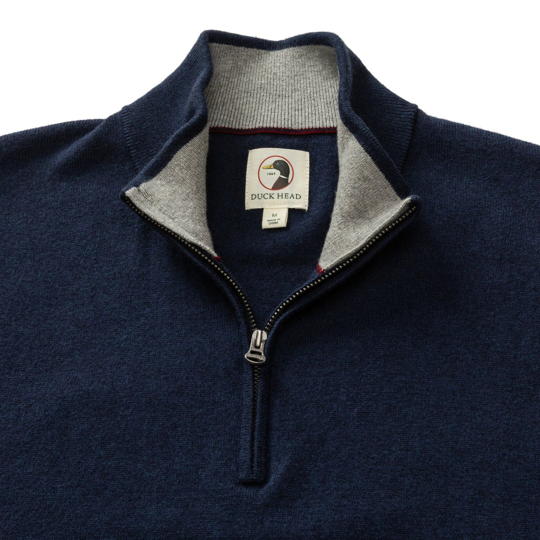 Ridley Cotton Cashmere 1/4 Zip Sweater
