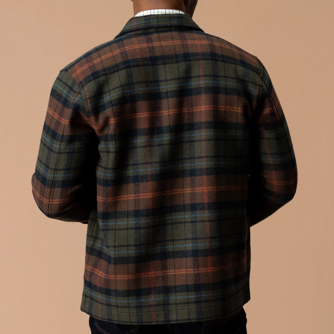 Wool Lumber Jacket - Dark Olive