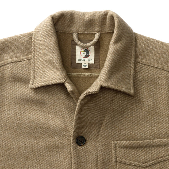 Wool Lumber Jacket - Khaki Heather