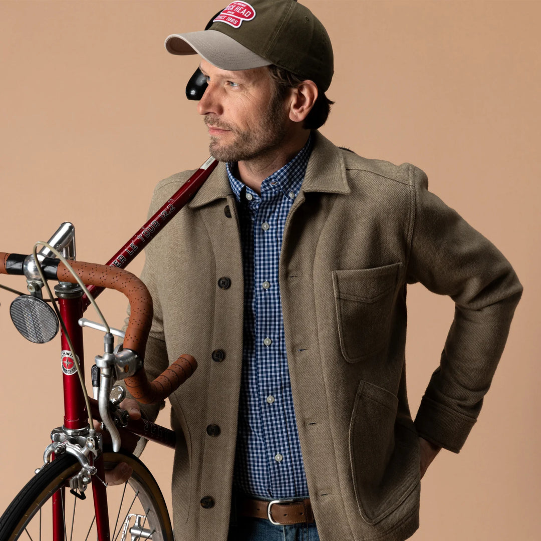 Wool Lumber Jacket - Khaki Heather