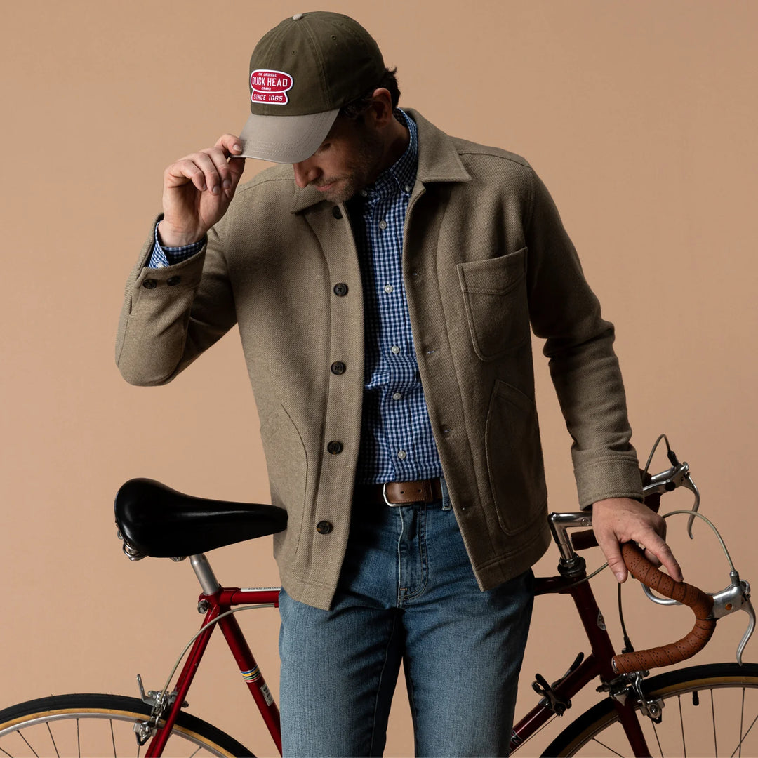 Wool Lumber Jacket - Khaki Heather
