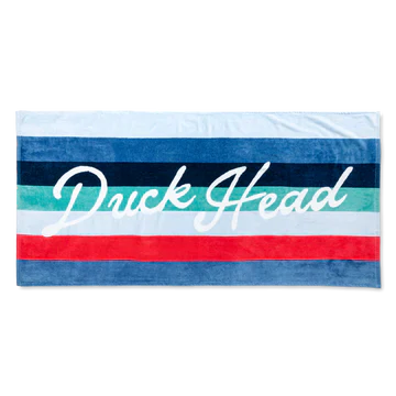 Duck Head Script Beach Towel Light Blue D81104