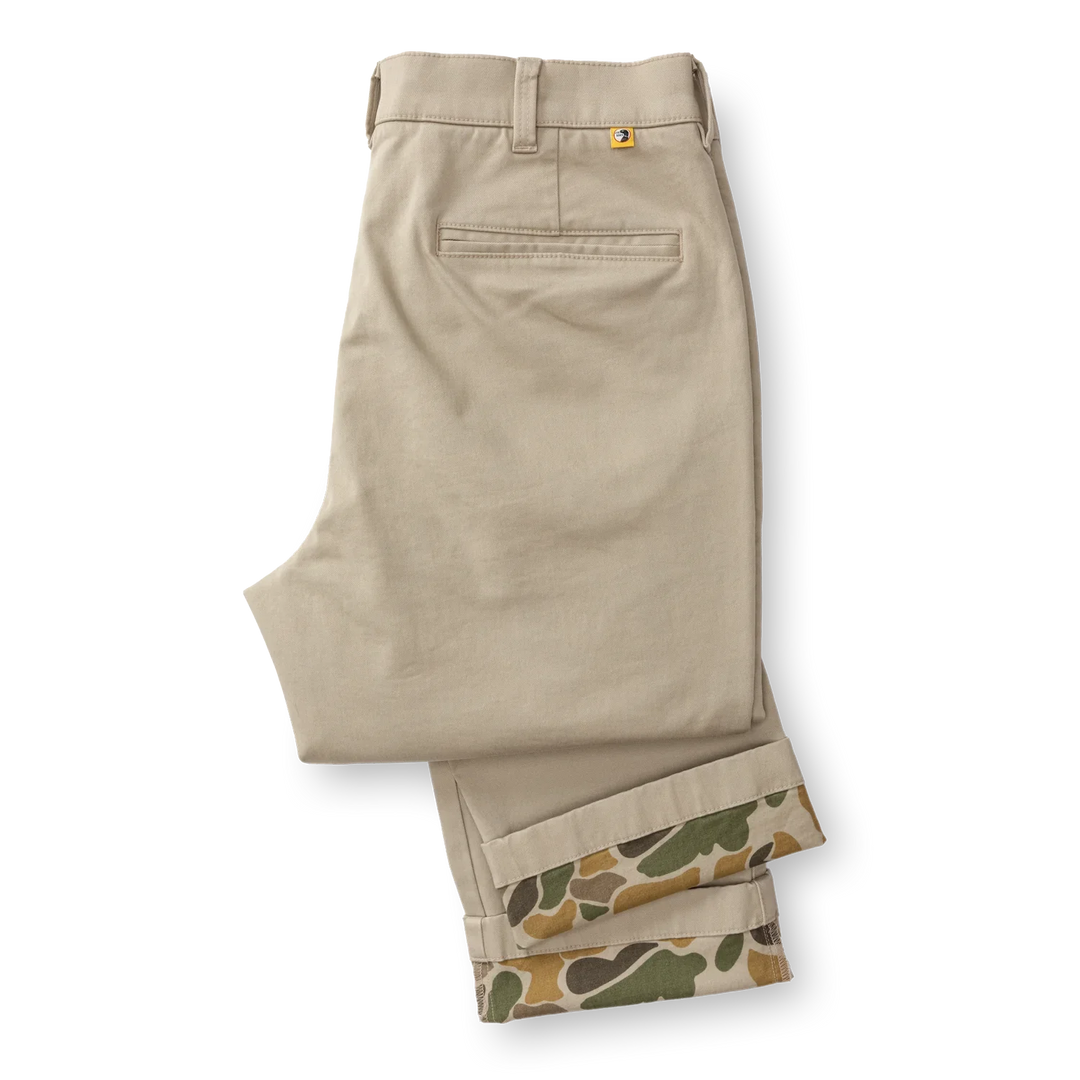 Duck Head Classic Fit Brushed Back Gold School Chino Khaki D91031