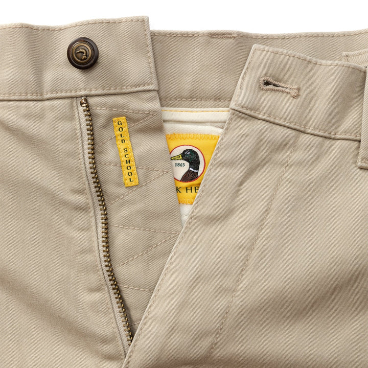 Duck Head Classic Fit Brushed Back Gold School Chino Khaki D91031
