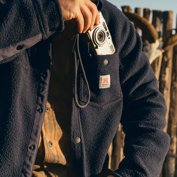 Howler Bros. Allegheny Fleece Overshirt Dark Indigo 128825F