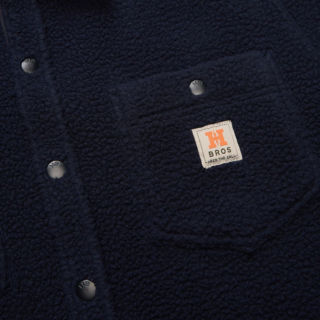 Howler Bros. Allegheny Fleece Overshirt Dark Indigo 128825F