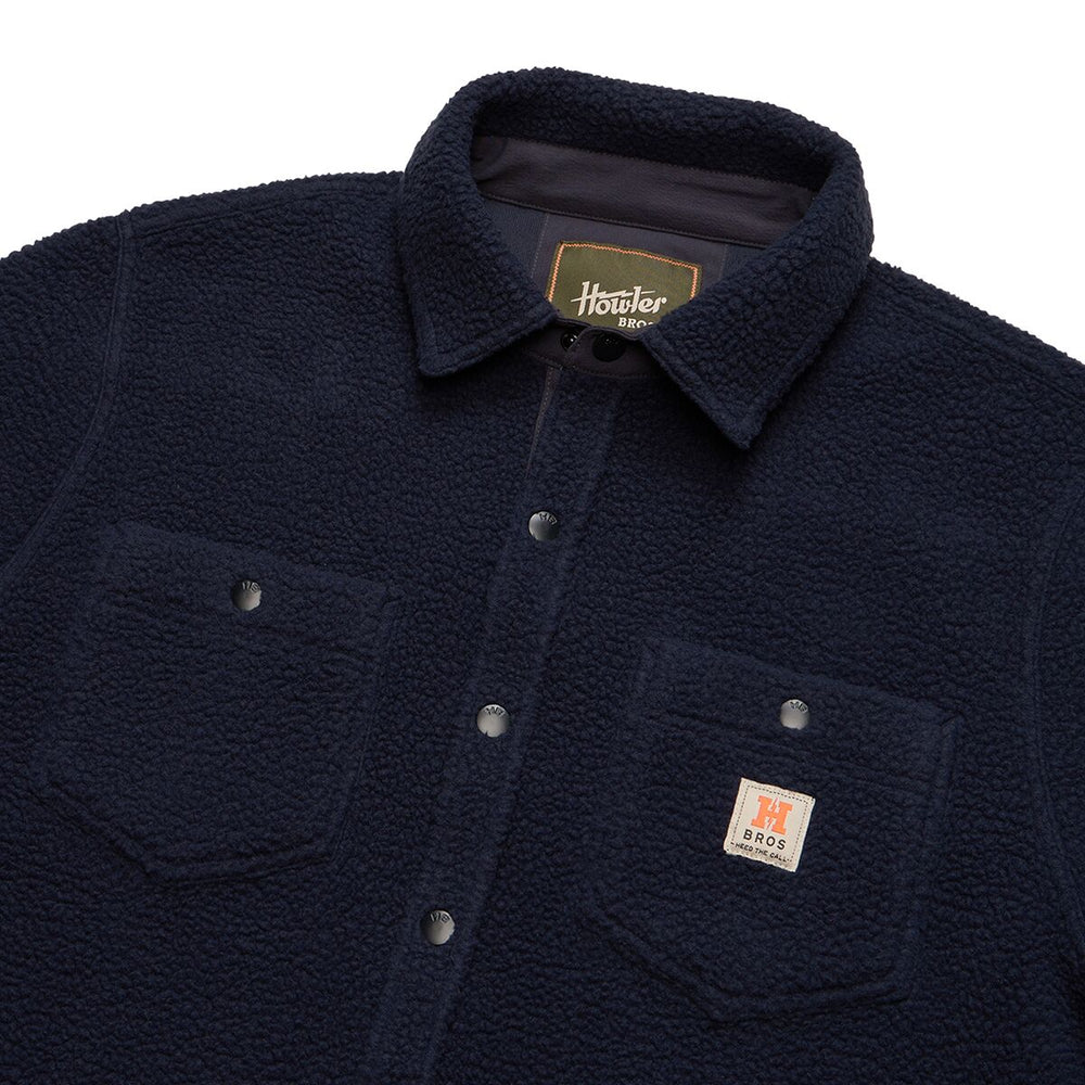 Howler Bros. Allegheny Fleece Overshirt Dark Indigo 128825F