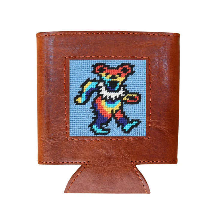 Smathers & Branson Dancing Bears Tie Dye Can Cooler Light Blue CZ-143