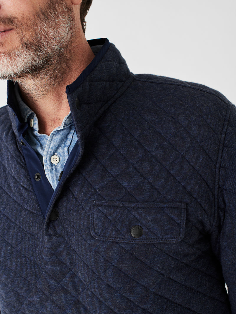 Faherty Epic Quilted Fleece Pullover