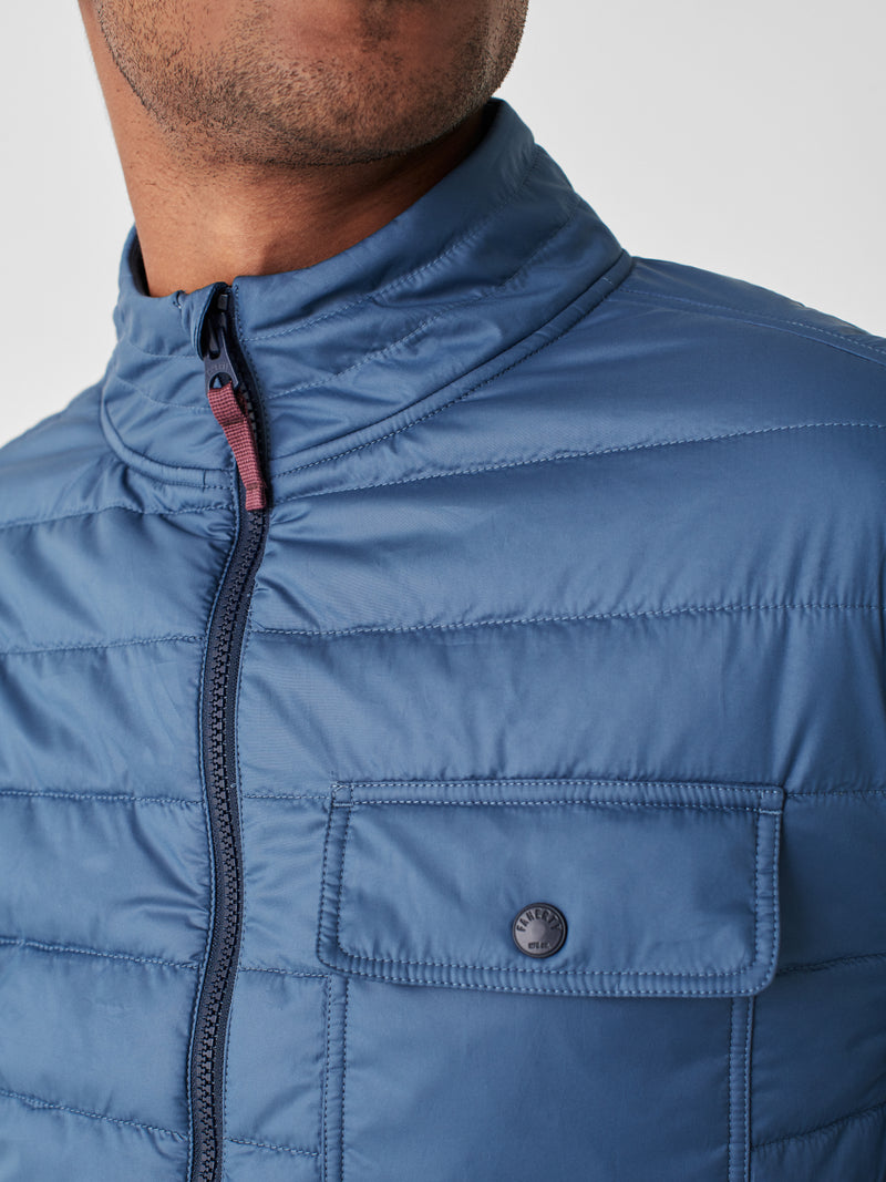 Faherty Faherty Atmosphere Full Zip - Koi Blue