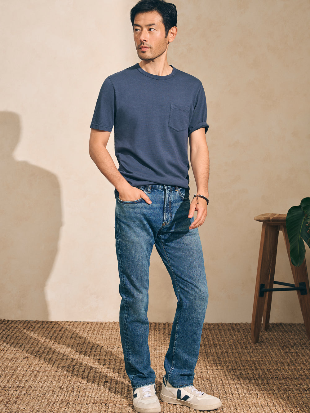 Faherty Sunwashed Pocket Tee