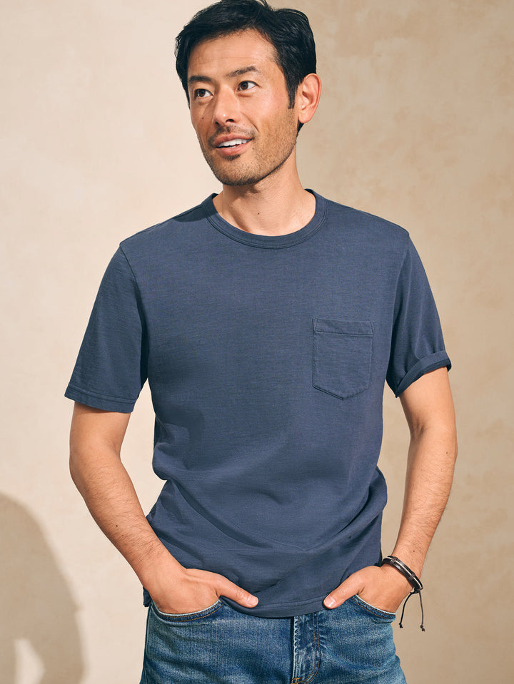 Faherty Sunwashed Pocket Tee