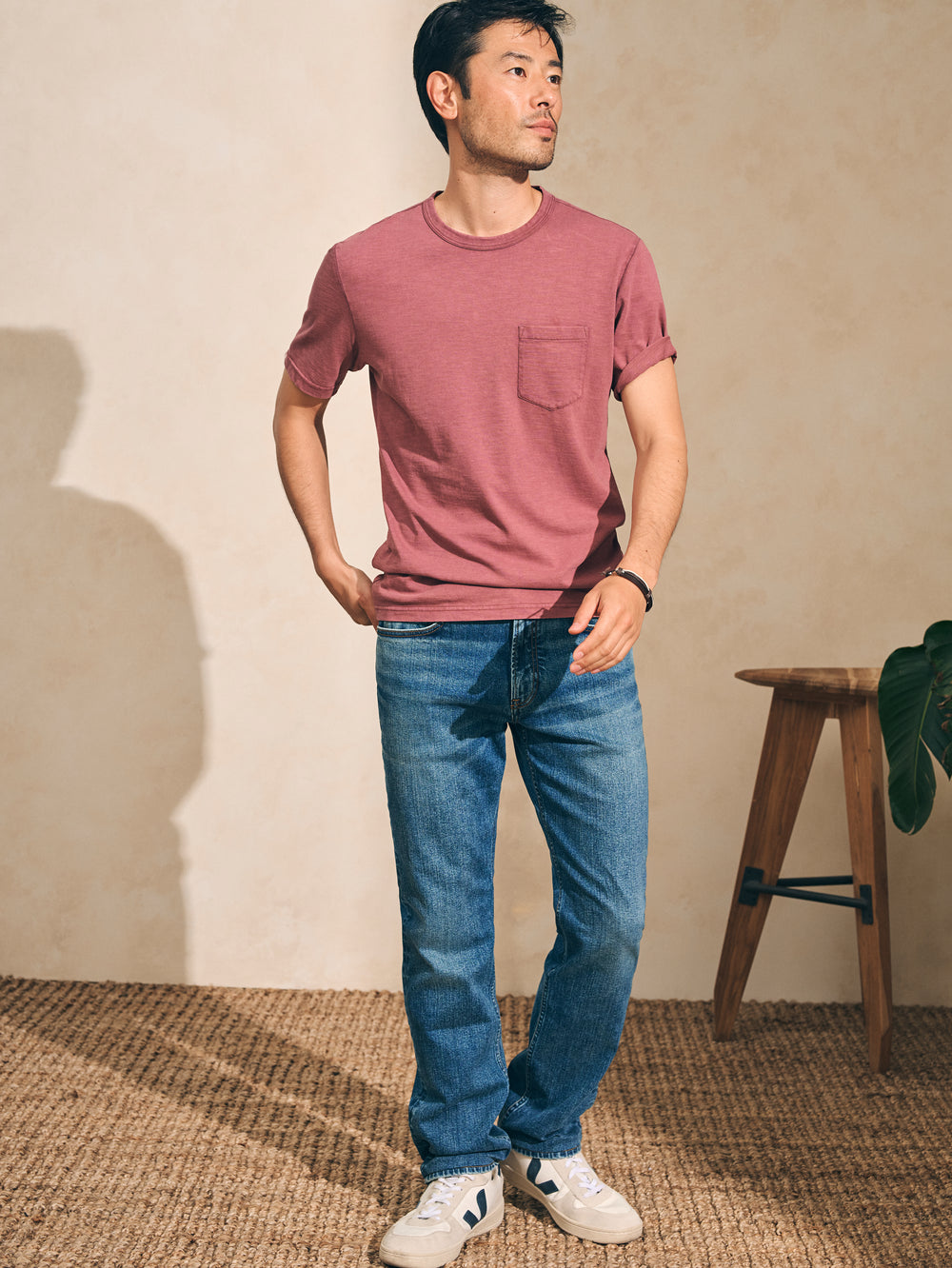 Faherty Sunwashed Pocket Tee