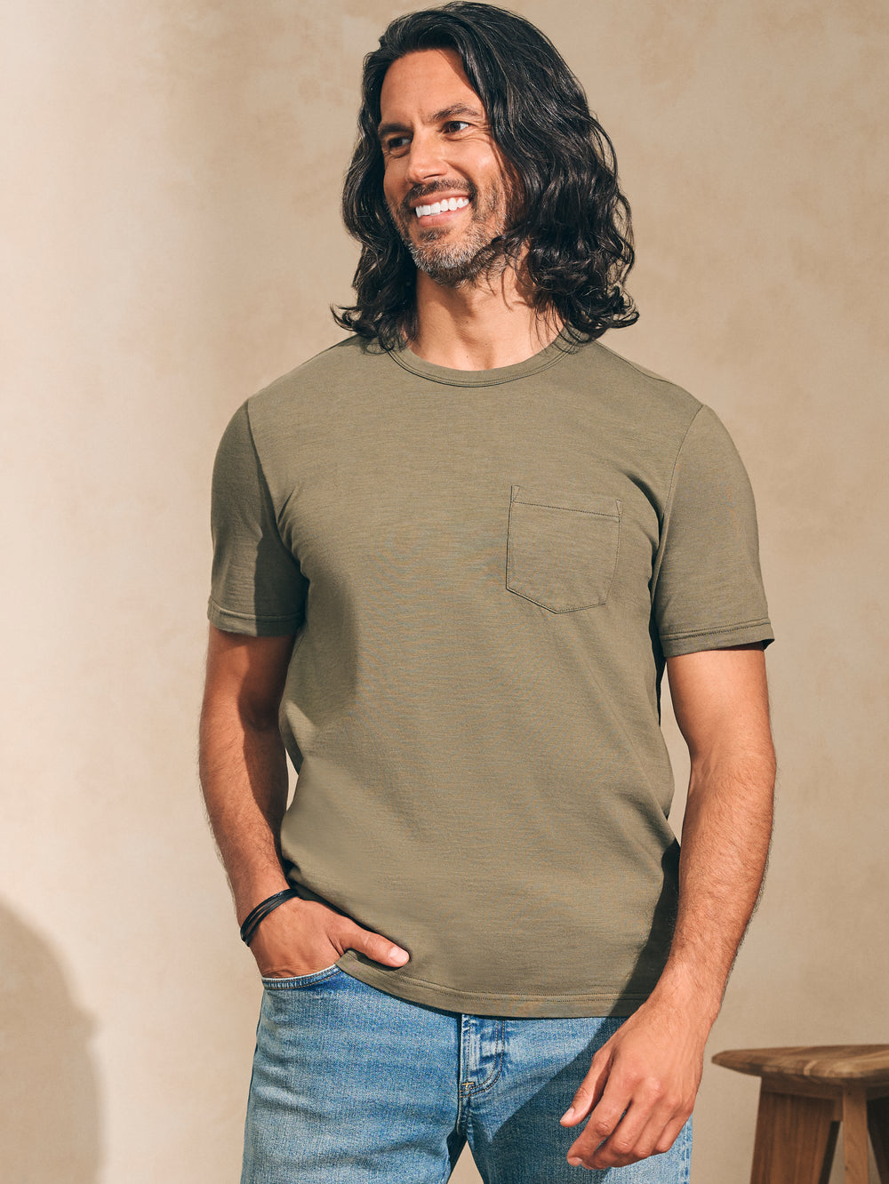 Faherty Sunwashed Pocket Tee