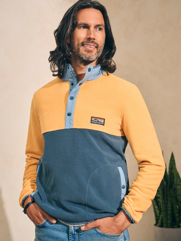 Faherty Low Pile Fleece Popover