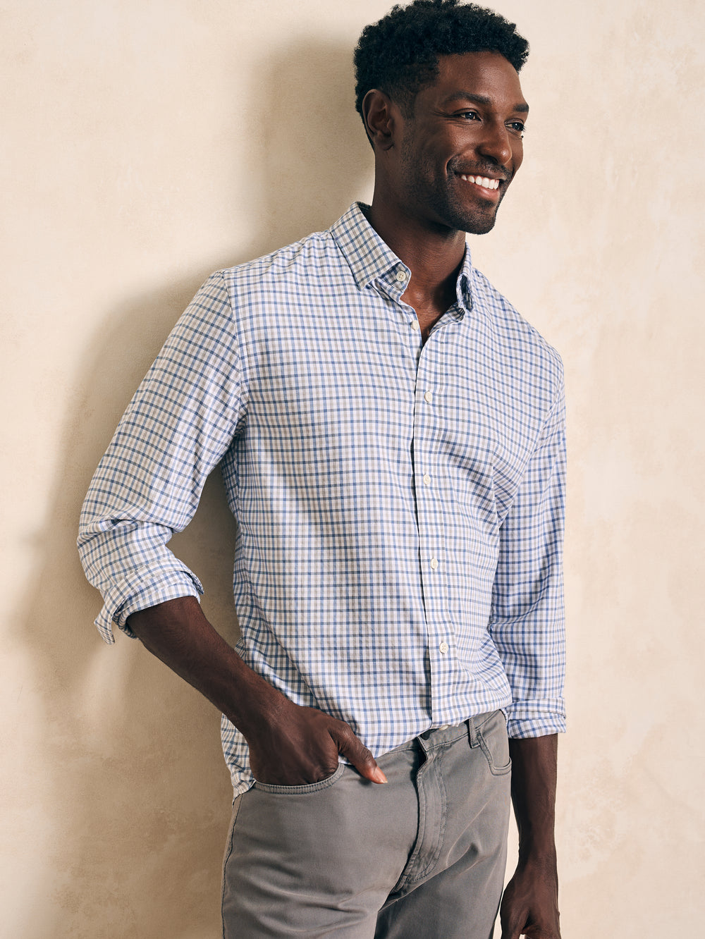 Faherty Spruce Lake Gingham Movement Shirt