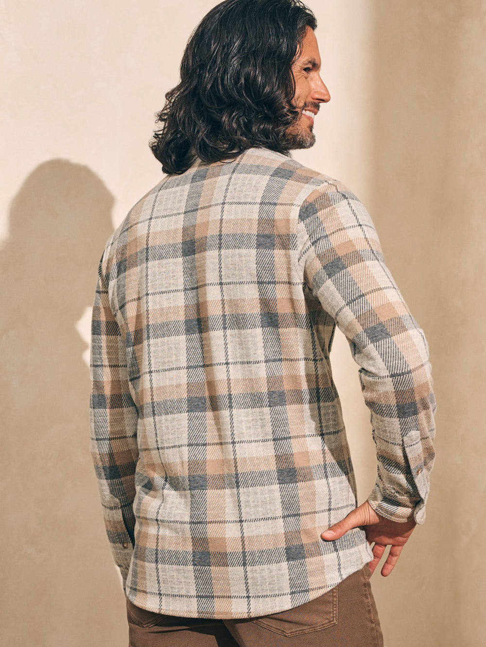 Faherty Western Outpost Plaid Legend Sweater Shirt