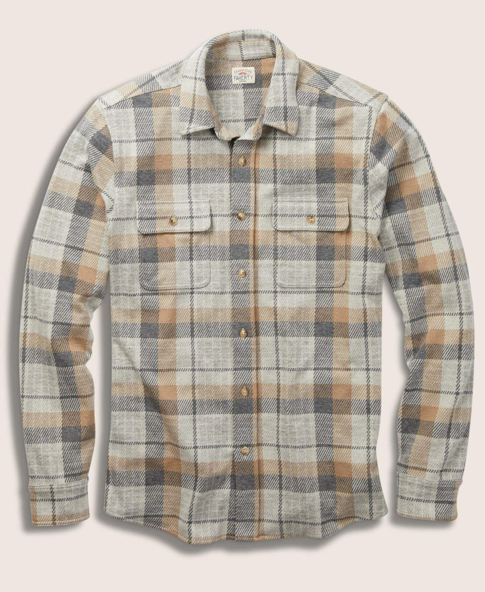 Faherty Desert Plaid Legend Sweater Shirt Desert Plaid MXC0002