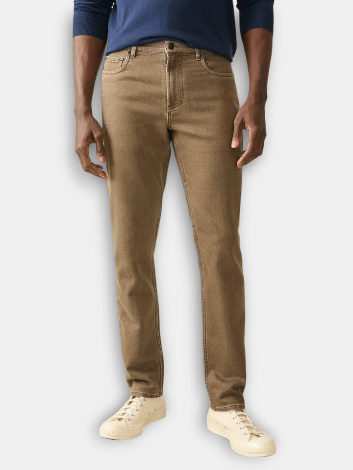 Faherty Stretch Terry Five Pocket Pant | Driftwood
