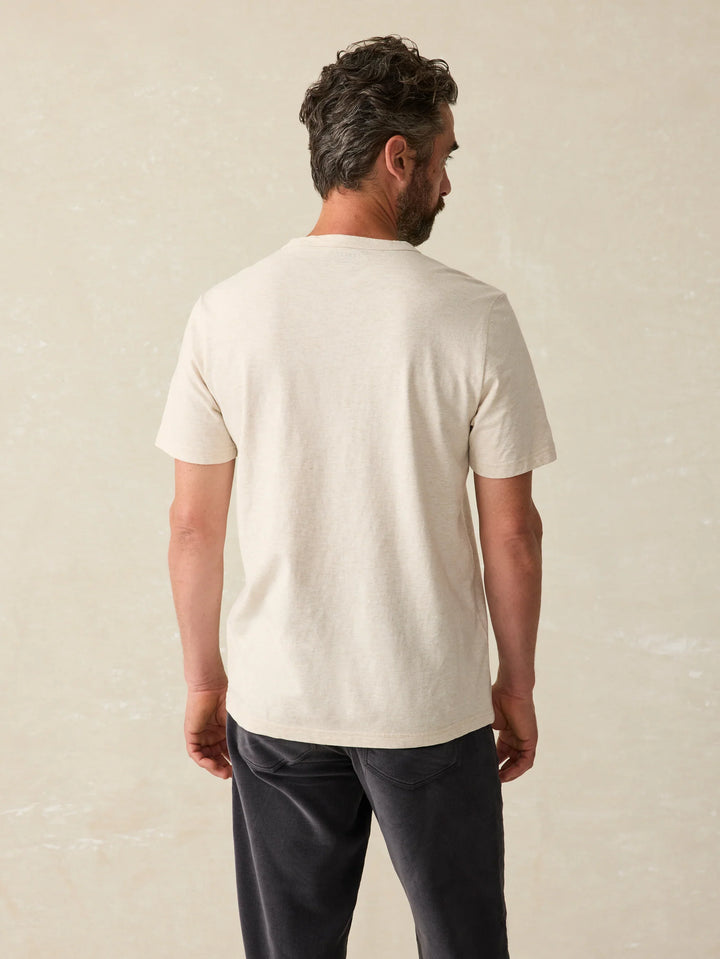 Faherty Sunwashed Pocket Tee Sand Point MKC0089
