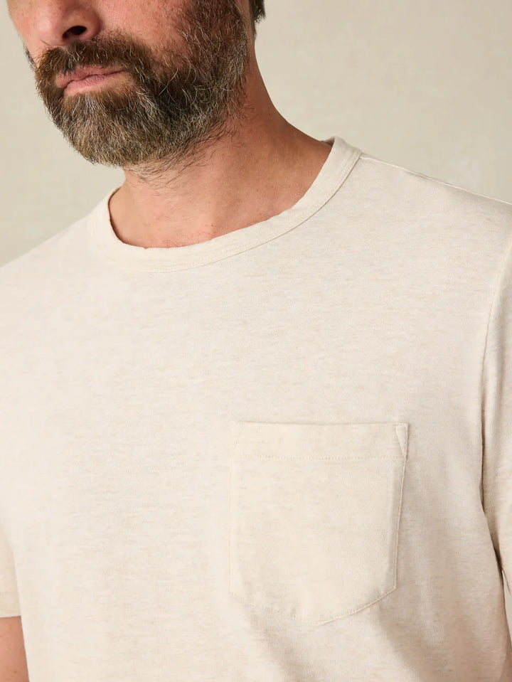 Faherty Sunwashed Pocket Tee Sand Point MKC0089