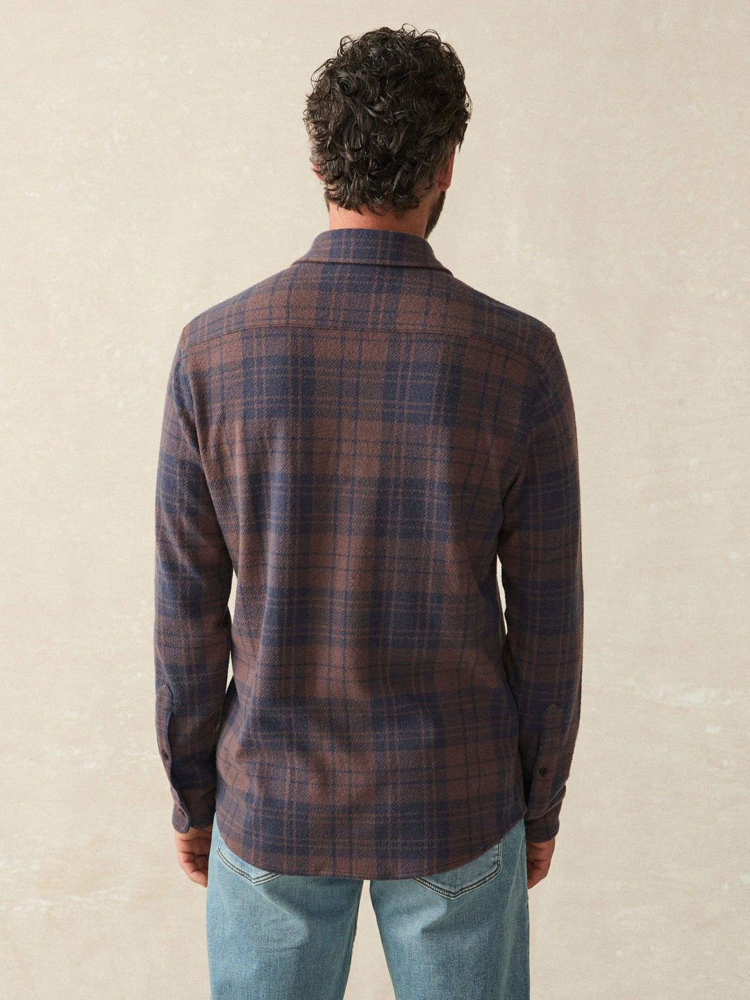 Faherty Blue Mountain Plaid Legend Sweater Shirt Blue Mountain Plaid MXC0002