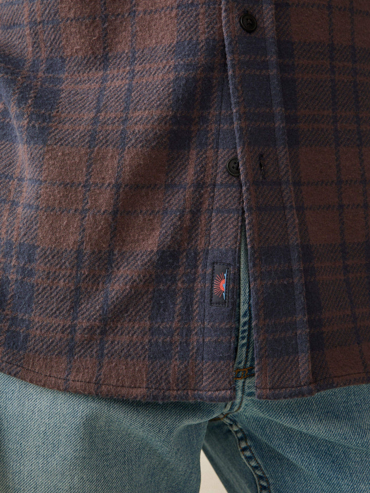 Faherty Blue Mountain Plaid Legend Sweater Shirt Blue Mountain Plaid MXC0002