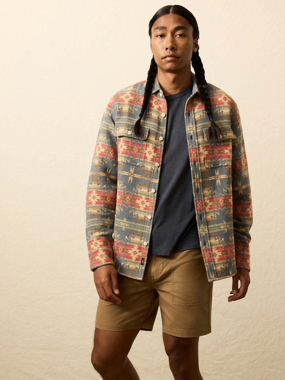Faherty Doug Good Feather Canyon Overshirt Fall Harvest MWF2508