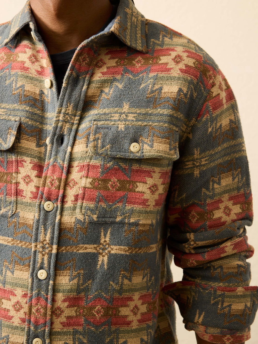 Faherty Doug Good Feather Canyon Overshirt Fall Harvest MWF2508