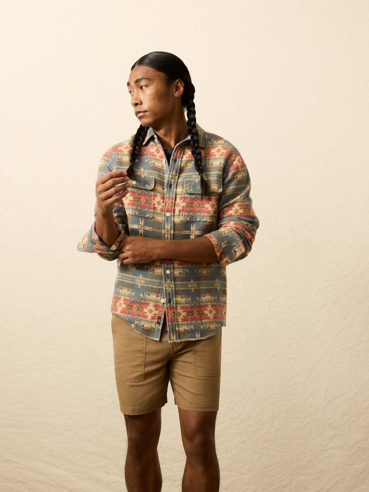 Faherty Doug Good Feather Canyon Overshirt Fall Harvest MWF2508