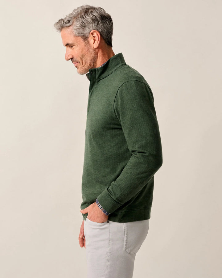 Rubin Herringbone Cotton Cashmere 1/4 Zip