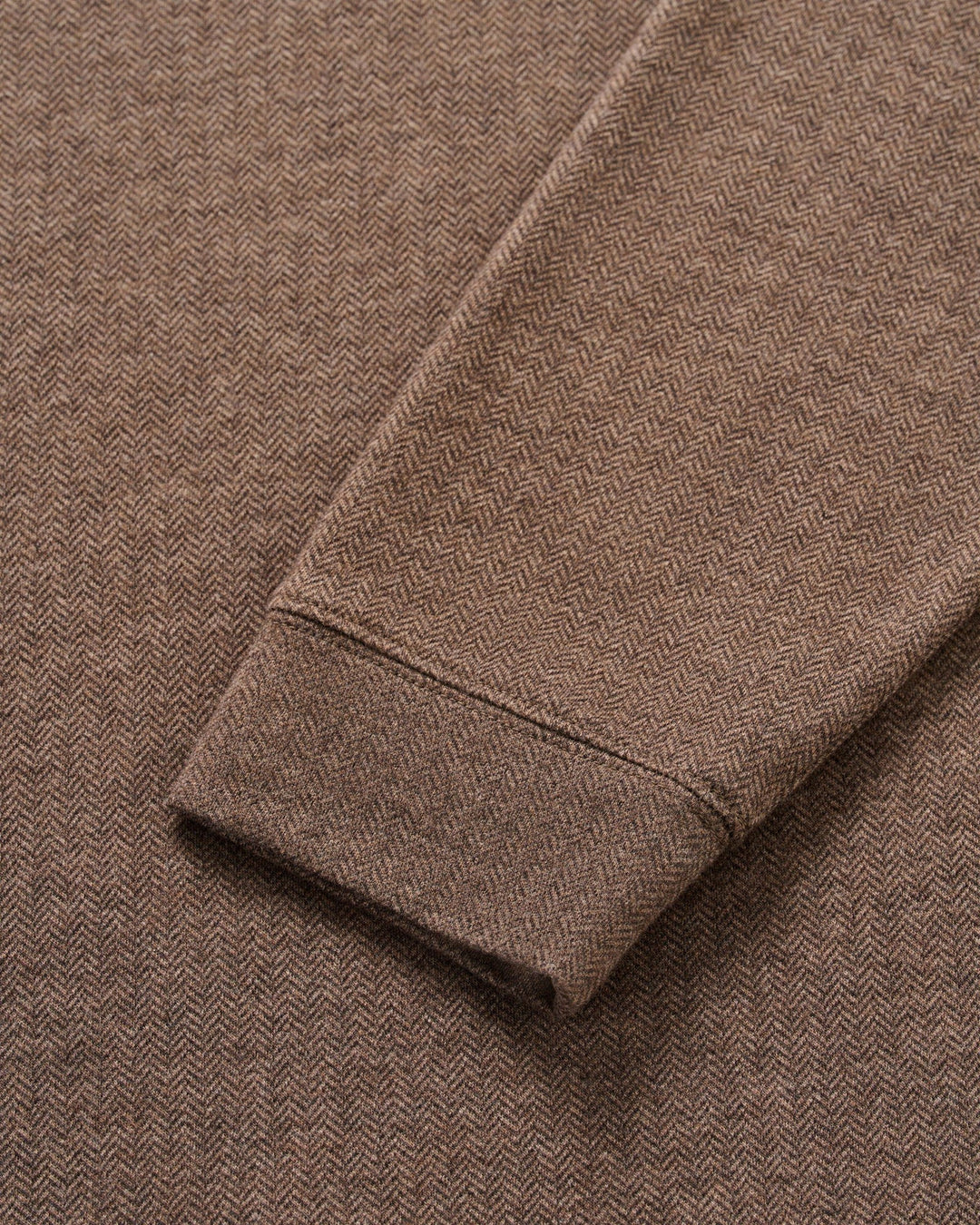 Rubin Herringbone Cotton Cashmere 1/4 Zip