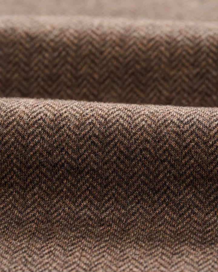 Rubin Herringbone Cotton Cashmere 1/4 Zip
