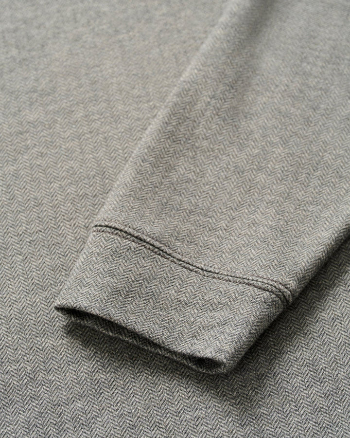 Rubin Herringbone Cotton Cashmere 1/4 Zip