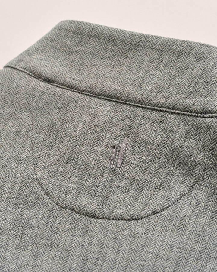 Rubin Herringbone Cotton Cashmere 1/4 Zip