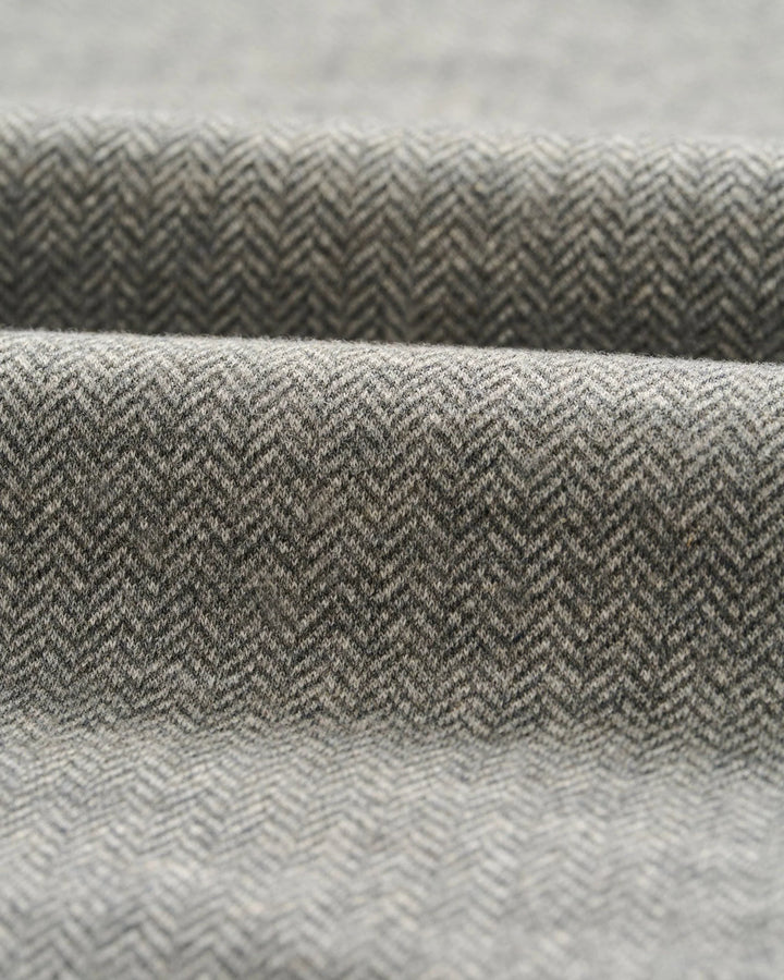 Rubin Herringbone Cotton Cashmere 1/4 Zip